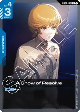 A Show of Resolve